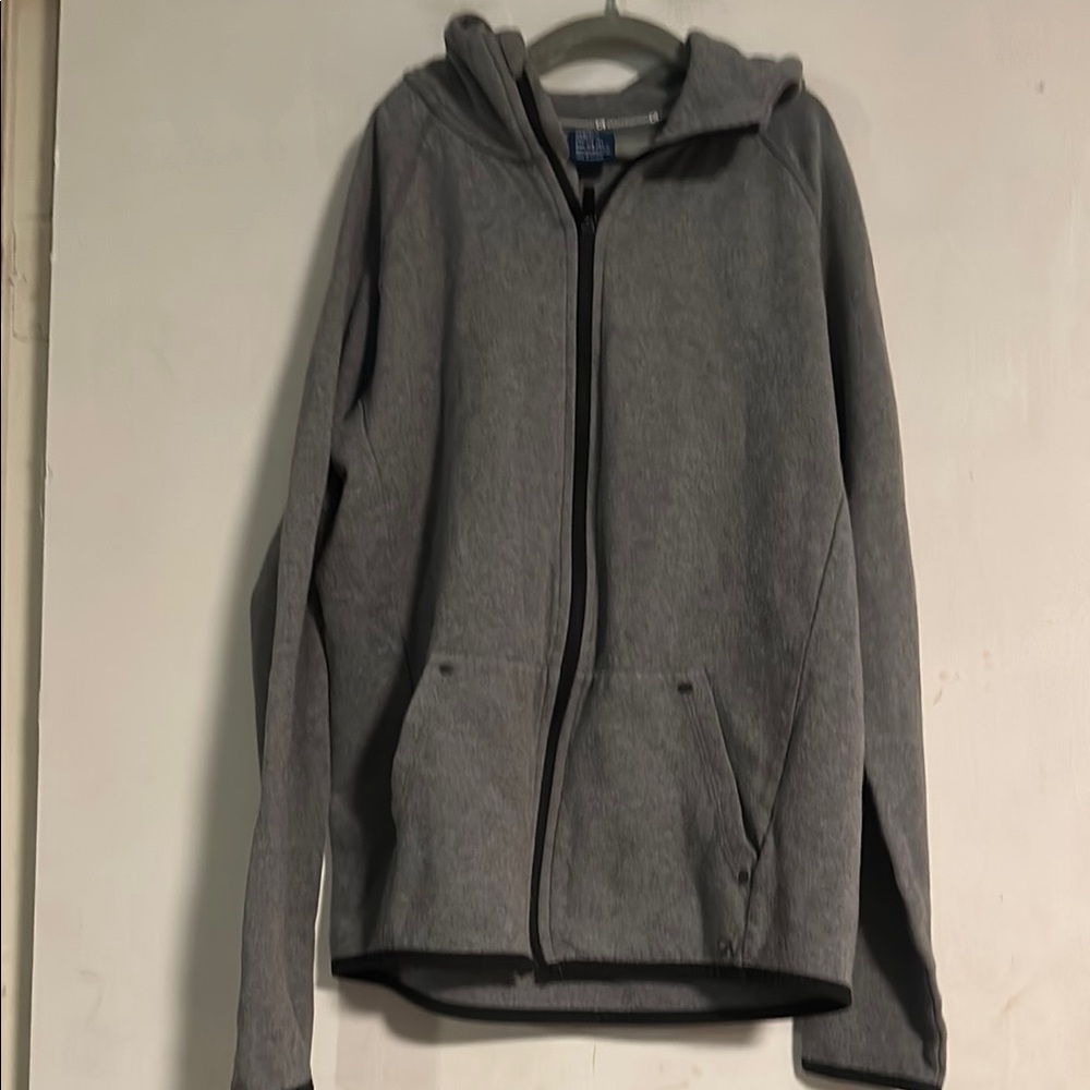 GAP Gray Hooded Jacket with Zipper